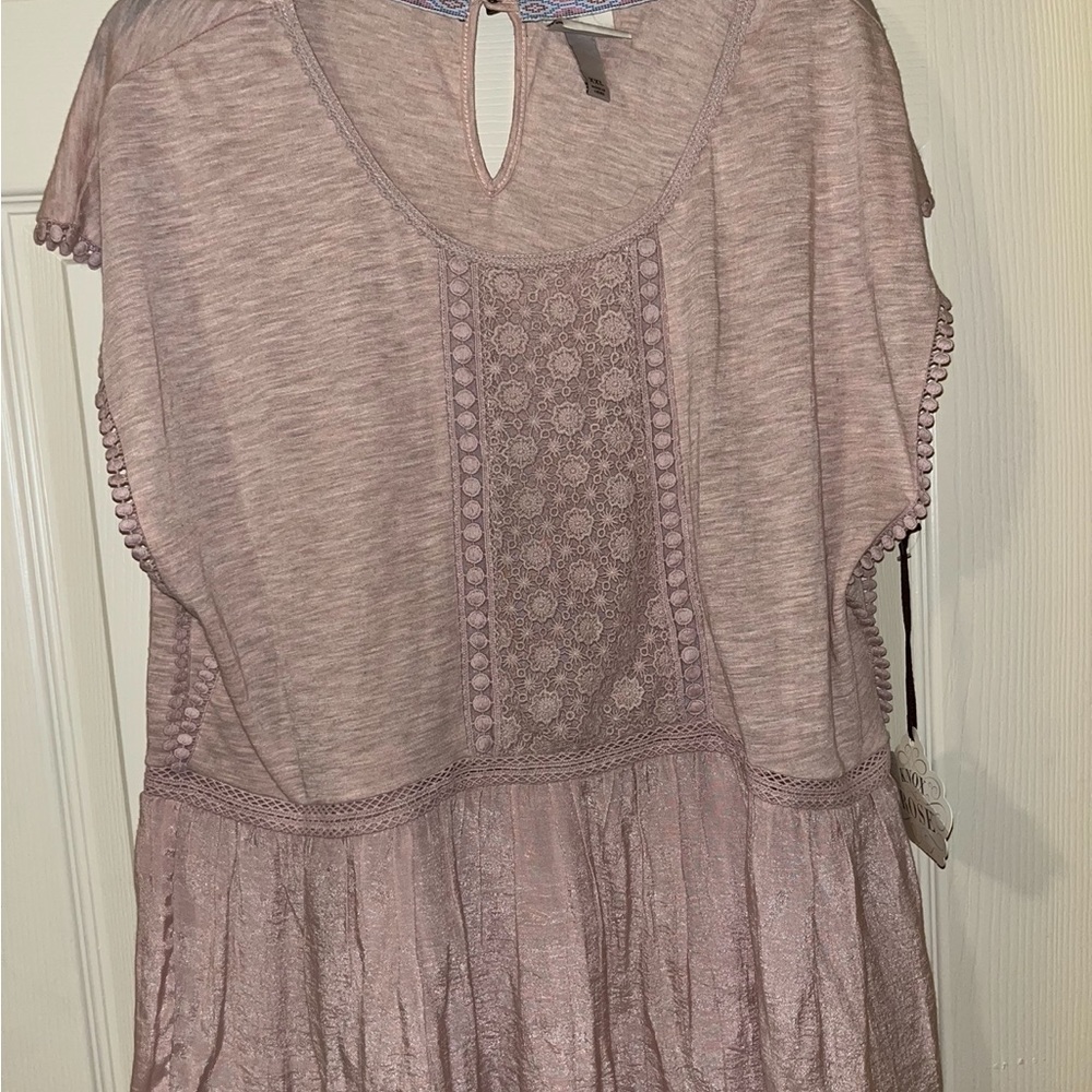 NWT Knox Rose Pale pink top